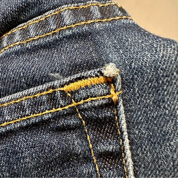 Rag and Bone Dre Denim Darker Blue Low Rise Straight Leg Jeans Womens Size 26 - Picture 9 of 9